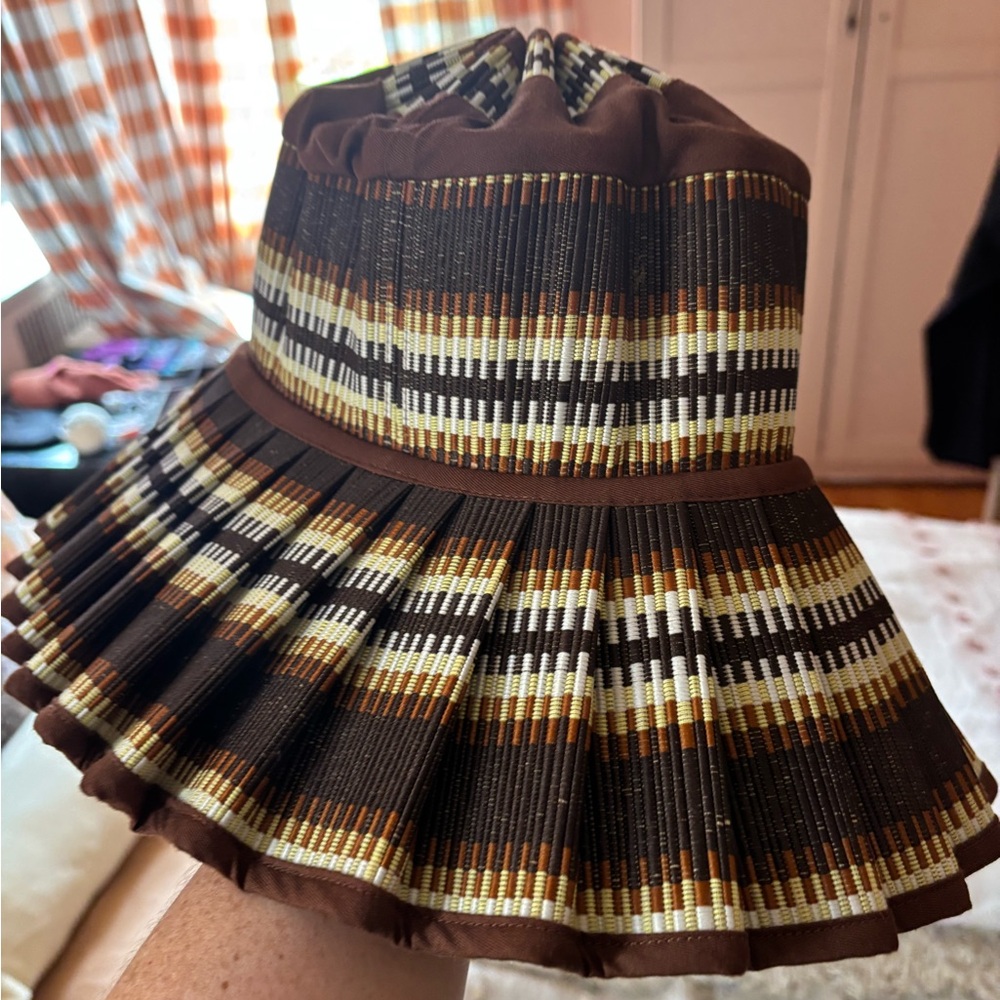 Stylish Brown Striped Women's Hat